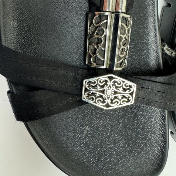 Alegria Black Sandals Silver Metal Detail Size EU 40 - Picture 9 of 15